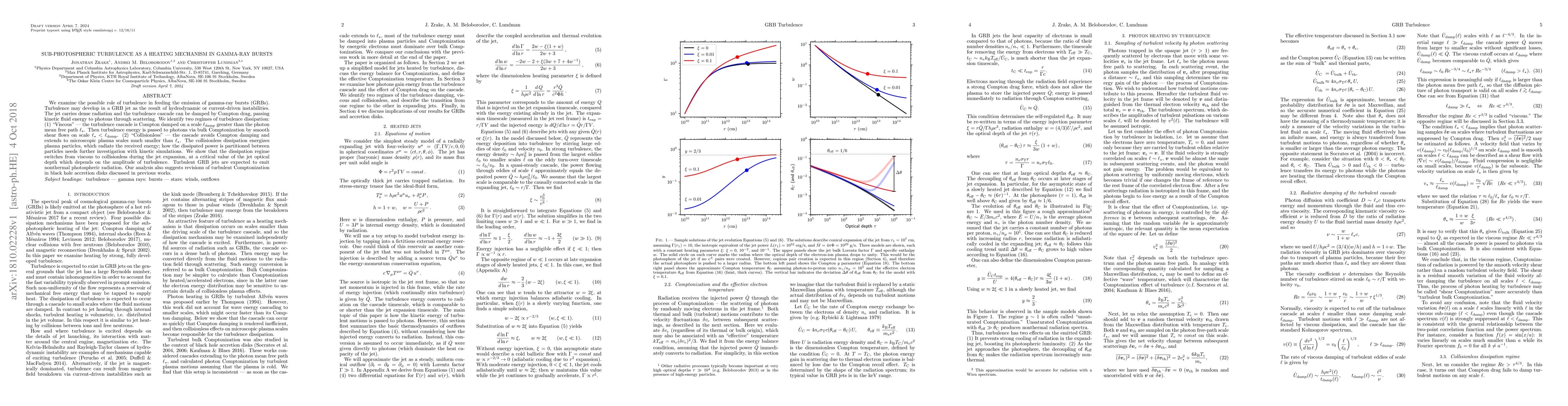 Thumbnail for Sub-photospheric turbulence as a heating mechanism in gamma-ray bursts