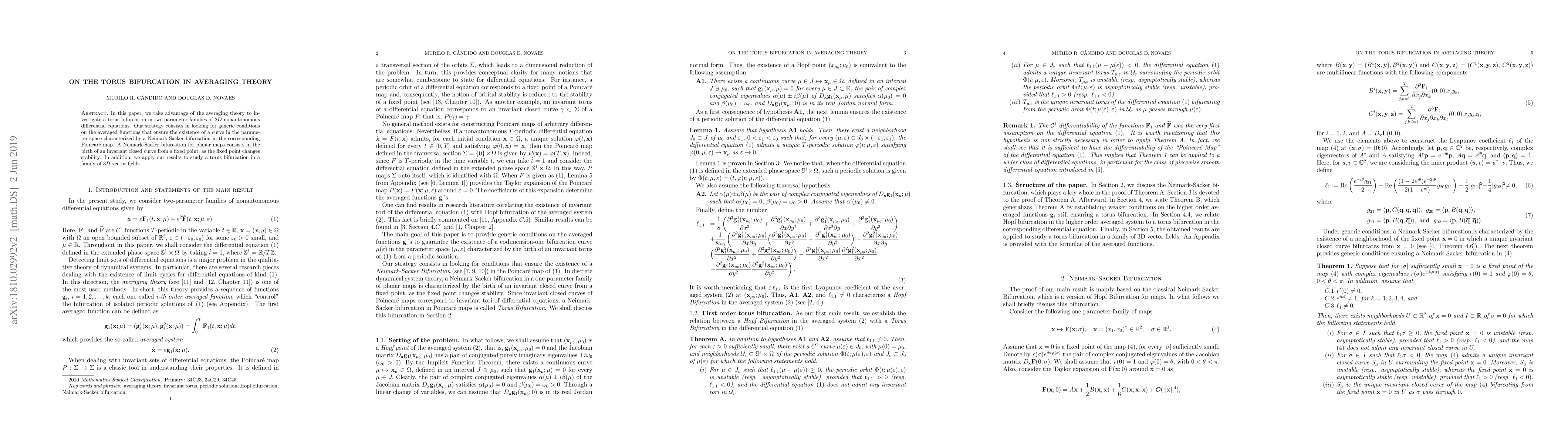 Thumbnail for On the torus bifurcation in averaging theory