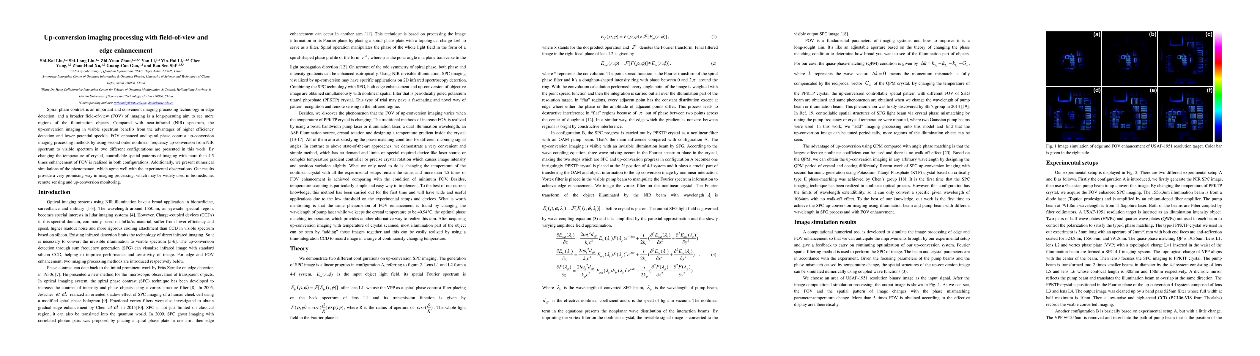 Thumbnail for Up-conversion imaging processing with field-of-view and edge enhancement