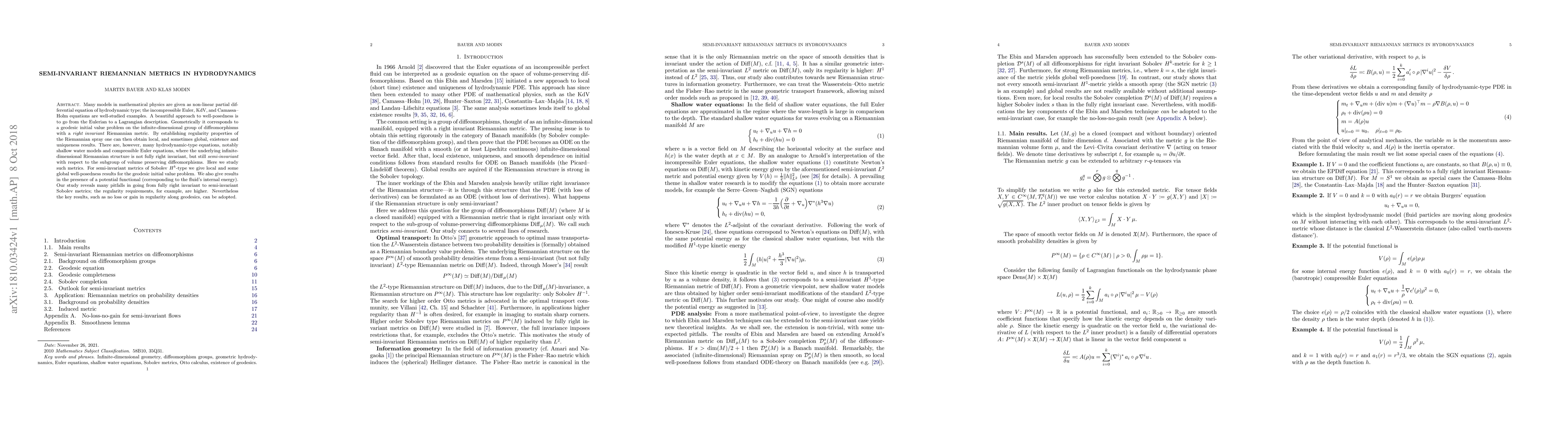 Thumbnail for Semi-invariant Riemannian metrics in hydrodynamics