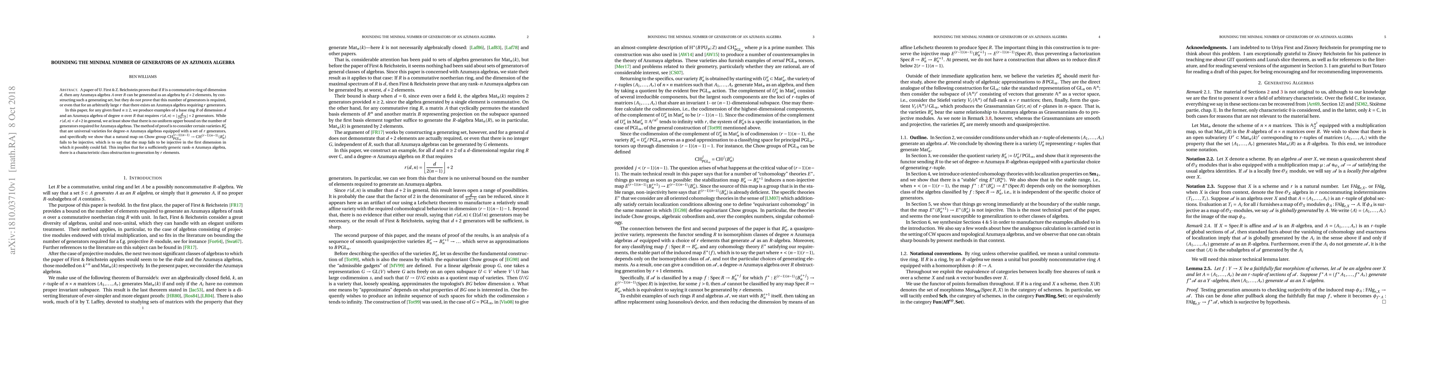 Thumbnail for Bounding the minimal number of generators of an Azumaya algebra