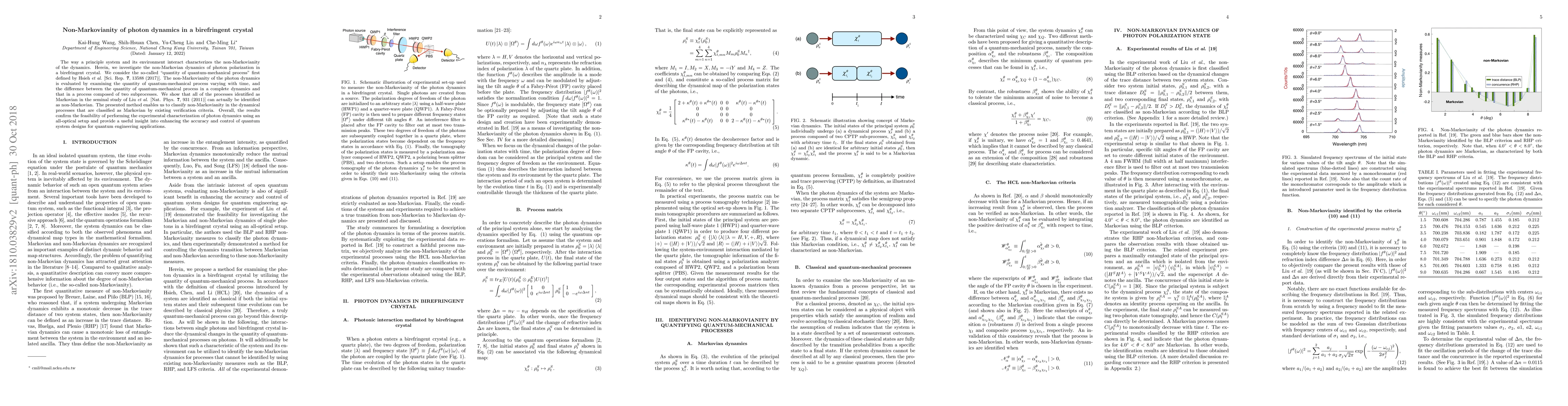 Thumbnail for Non-Markovianity of photon dynamics in a birefringent crystal