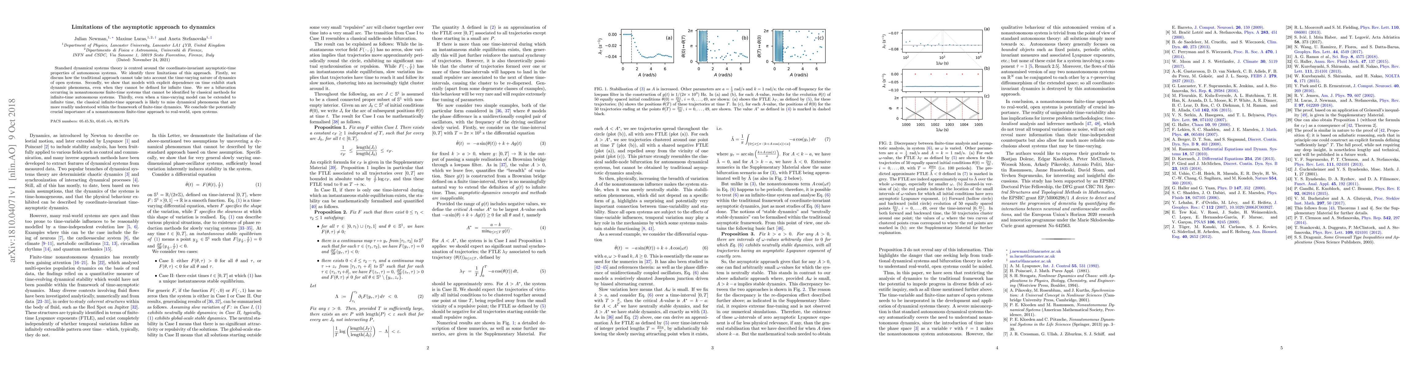 Thumbnail for Limitations of the asymptotic approach to dynamics