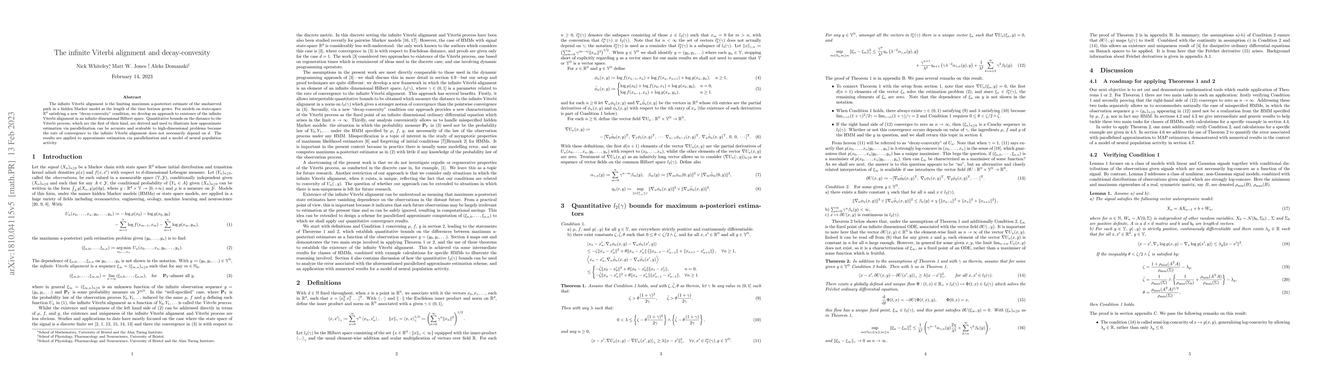 Thumbnail for The infinite Viterbi alignment and decay-convexity