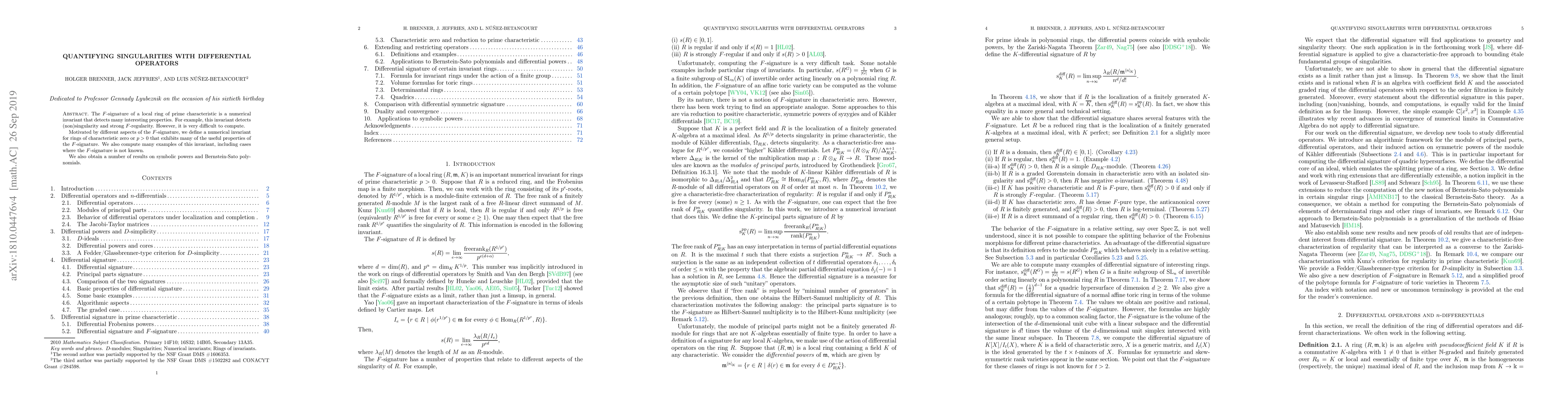 Thumbnail for Quantifying singularities with differential operators