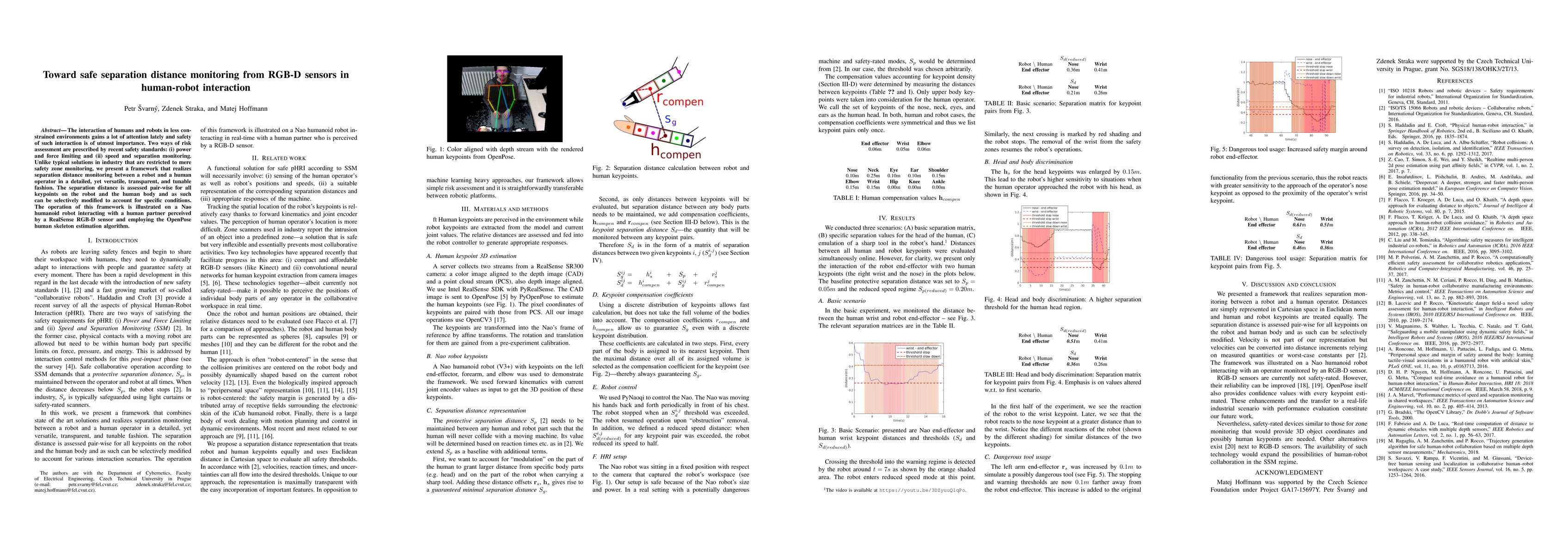 Thumbnail for Toward safe separation distance monitoring from RGB-D sensors in
  human-robot interaction