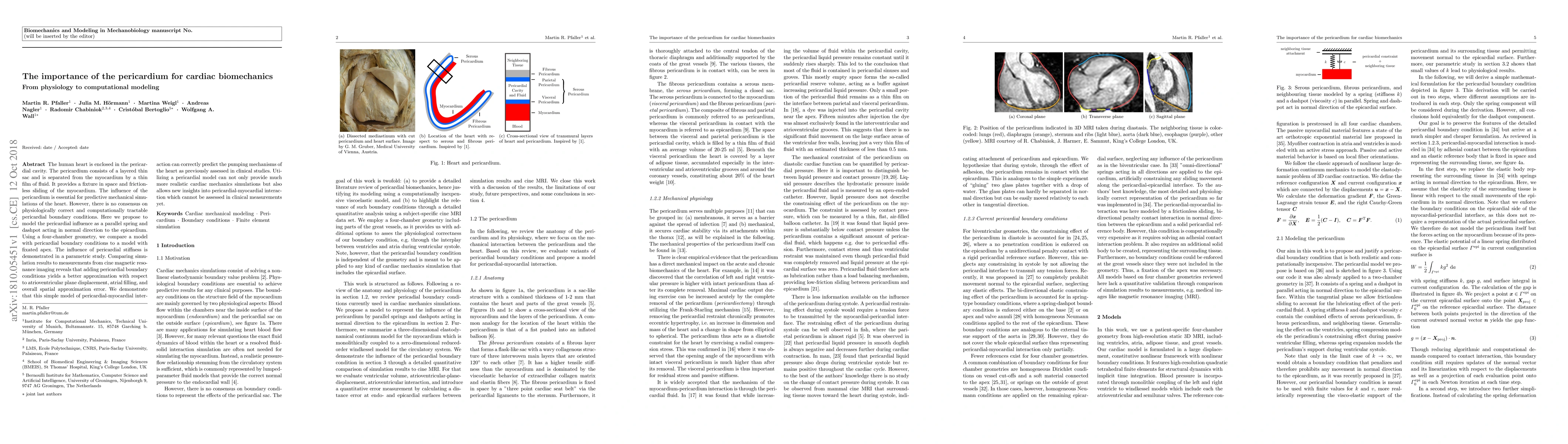 Thumbnail for The importance of the pericardium for cardiac biomechanics: From
  physiology to computational modeling