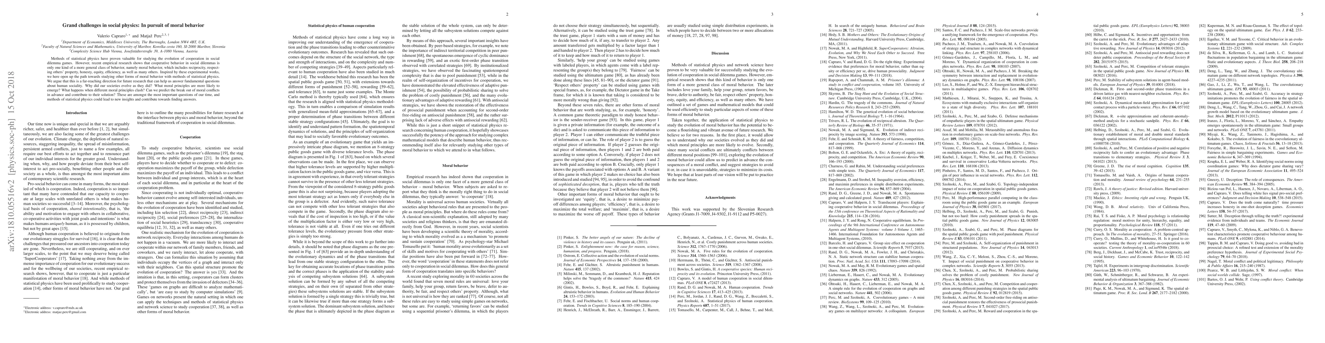 Thumbnail for Grand challenges in social physics: In pursuit of moral behavior