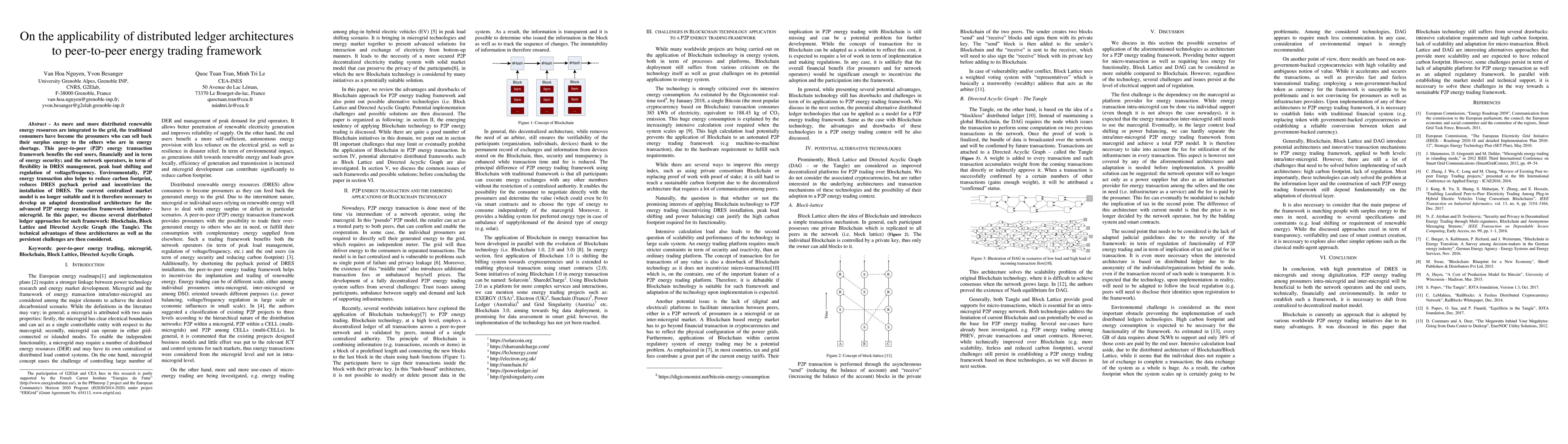 Thumbnail for On the applicability of distributed ledger architectures to peer-to-peer
  energy trading framework