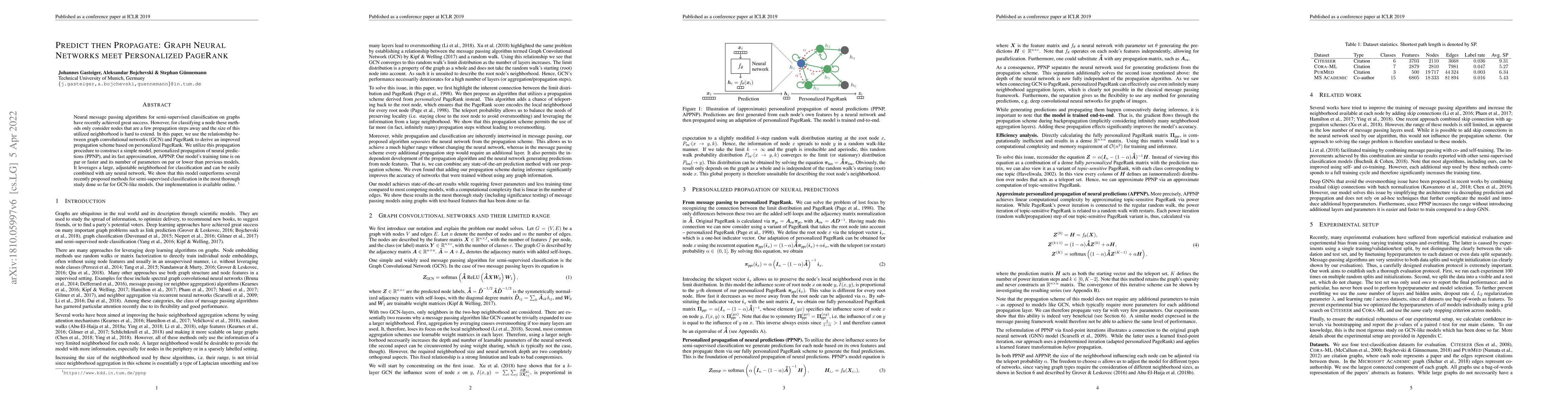 Thumbnail for Predict then Propagate: Graph Neural Networks meet Personalized PageRank