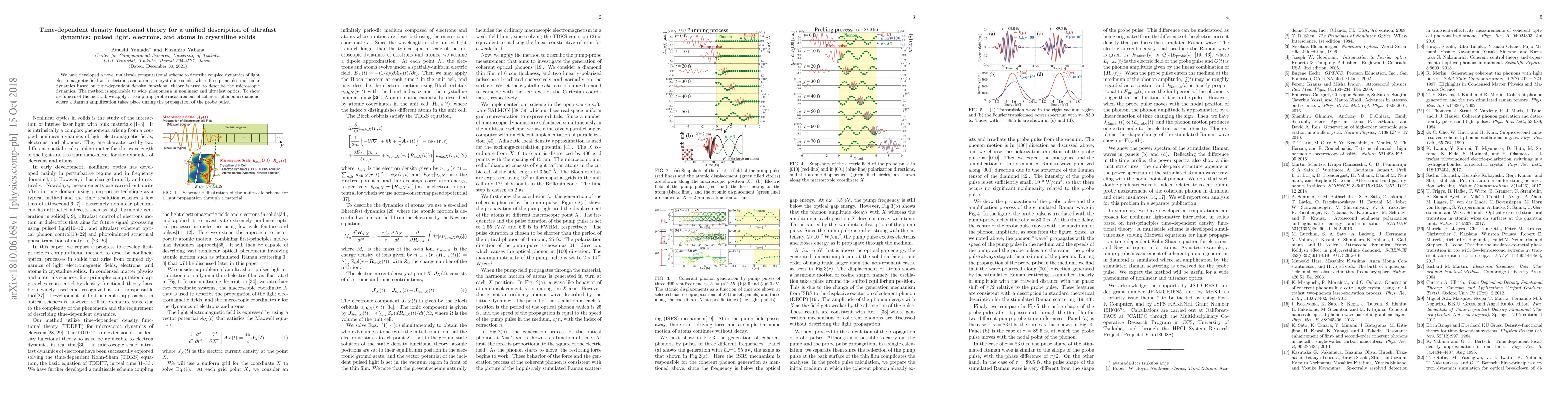 Thumbnail for Time-dependent density functional theory for a unified description of
  ultrafast dynamics: pulsed light, electrons, and atoms in crystalline solids