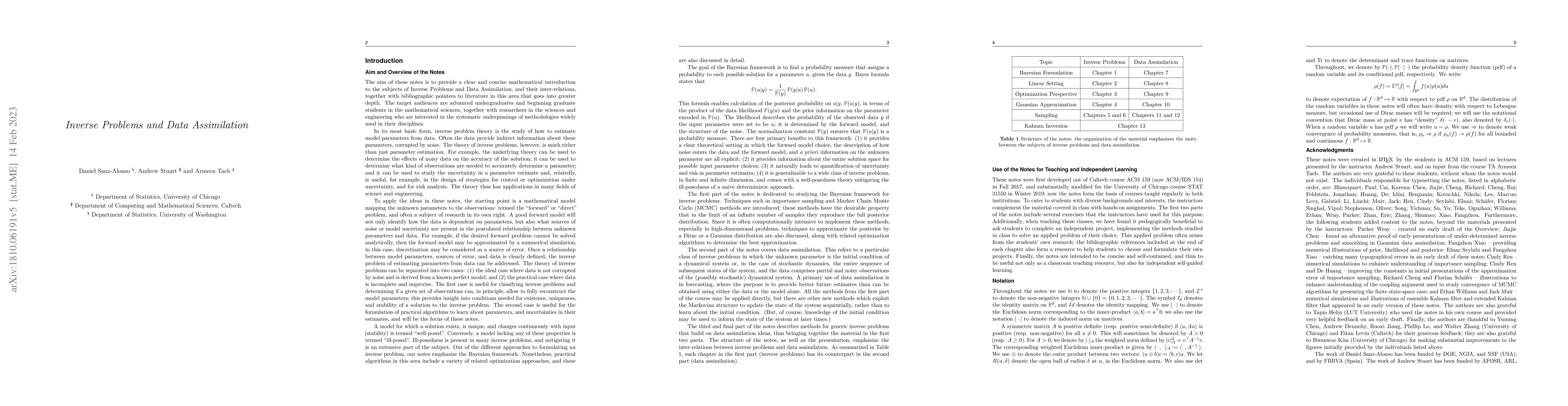 Thumbnail for Inverse Problems and Data Assimilation