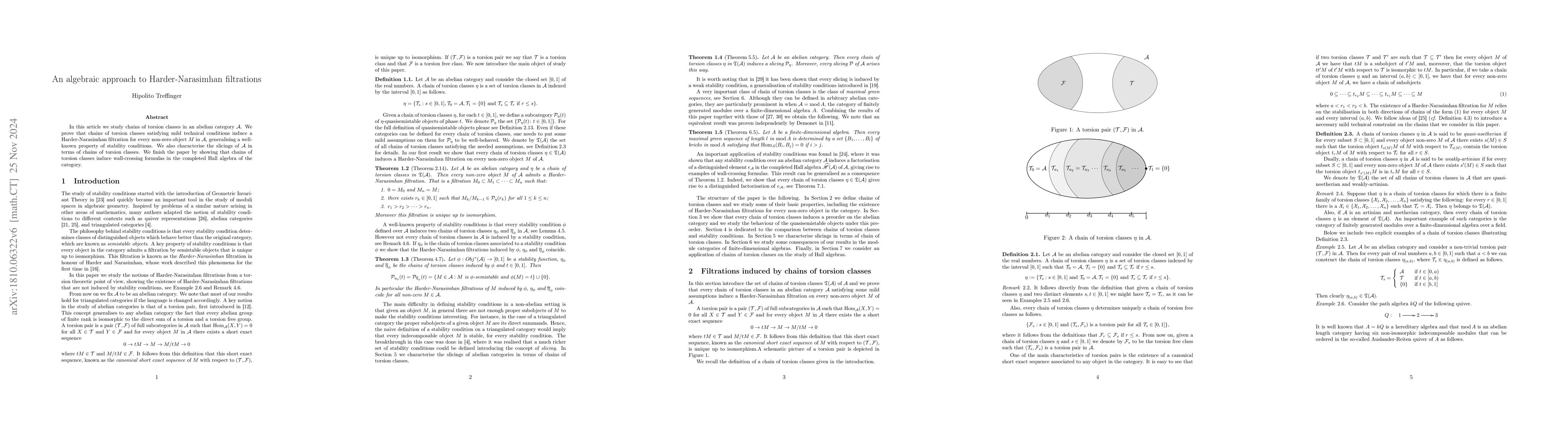 Thumbnail for An algebraic approach to Harder-Narasimhan filtrations