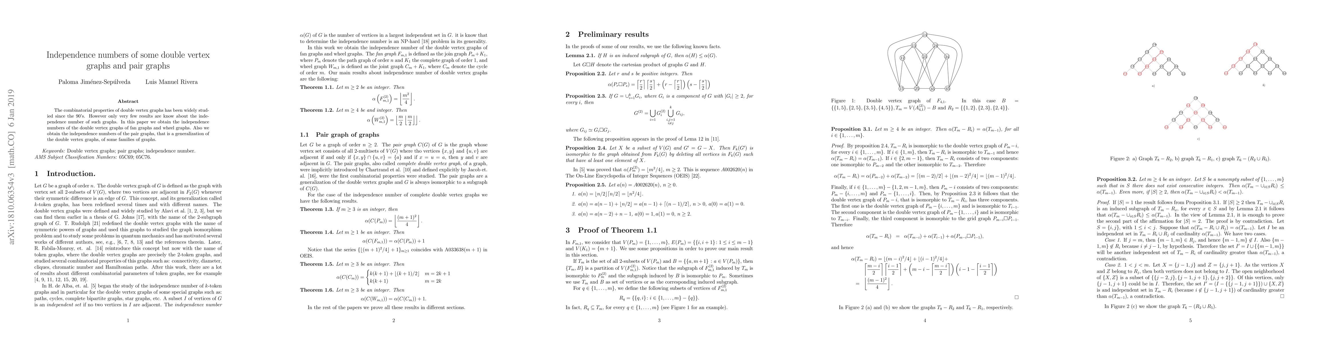 Thumbnail for Independence numbers of some double vertex graphs and pair graphs