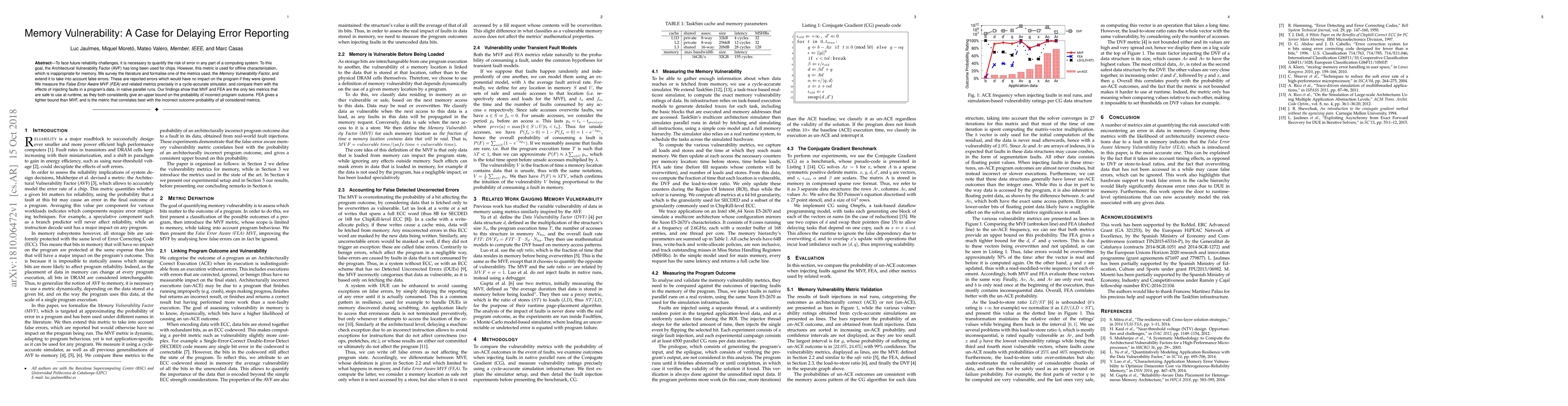 Thumbnail for Memory Vulnerability: A Case for Delaying Error Reporting