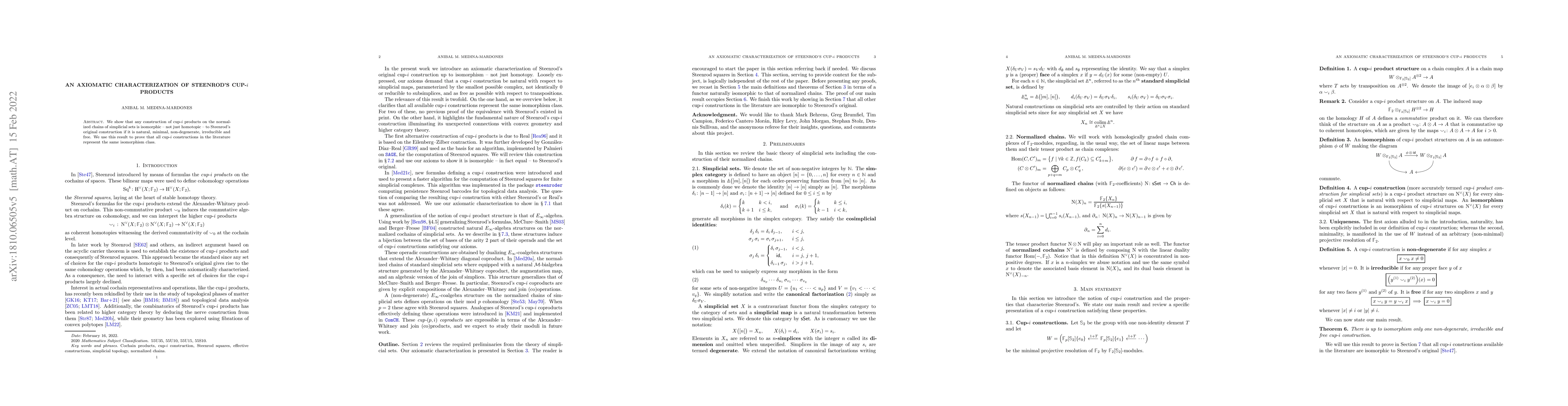 Thumbnail for An axiomatic characterization of Steenrod's cup-$i$ products