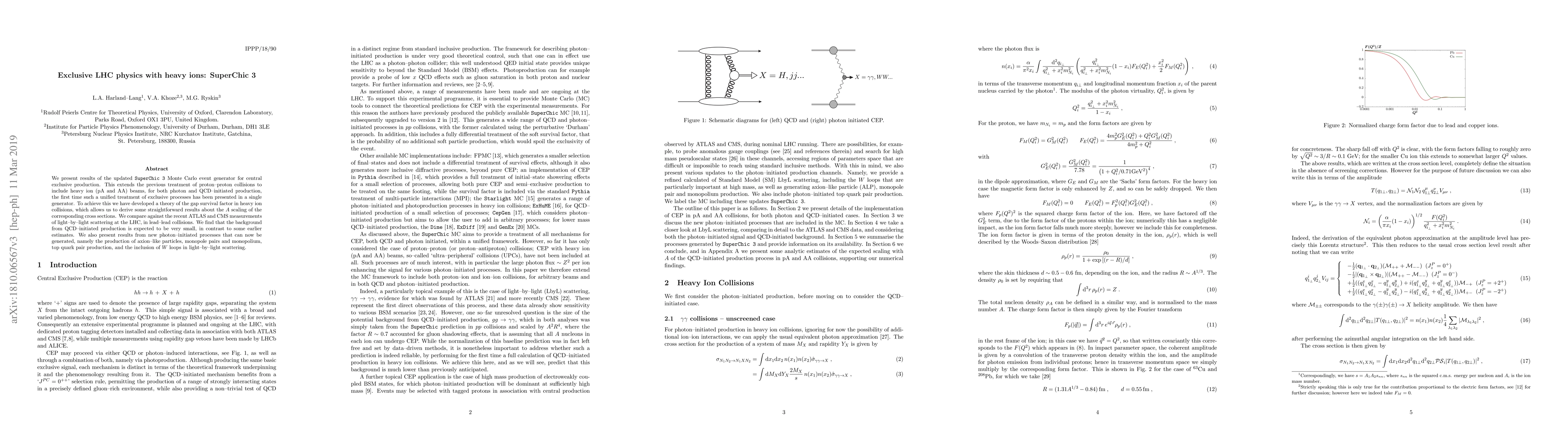 Thumbnail for Exclusive LHC physics with heavy ions: SuperChic 3