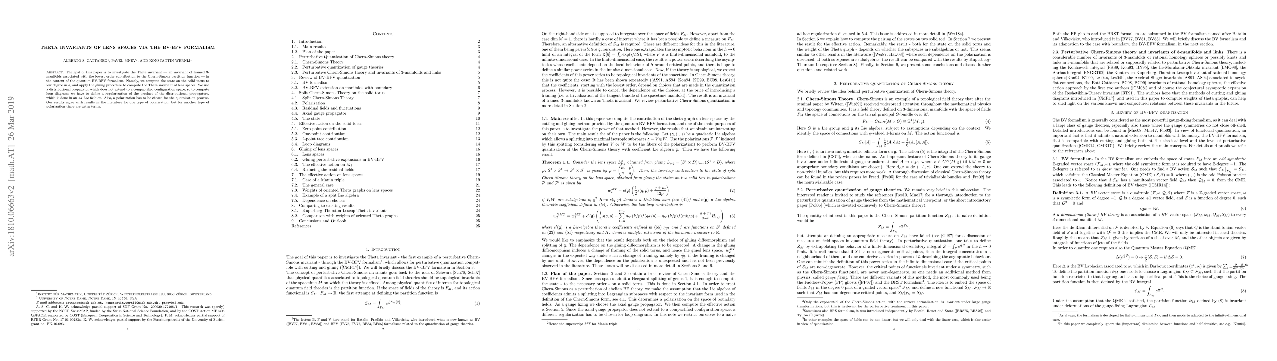 Thumbnail for Theta Invariants of lens spaces via the BV-BFV formalism