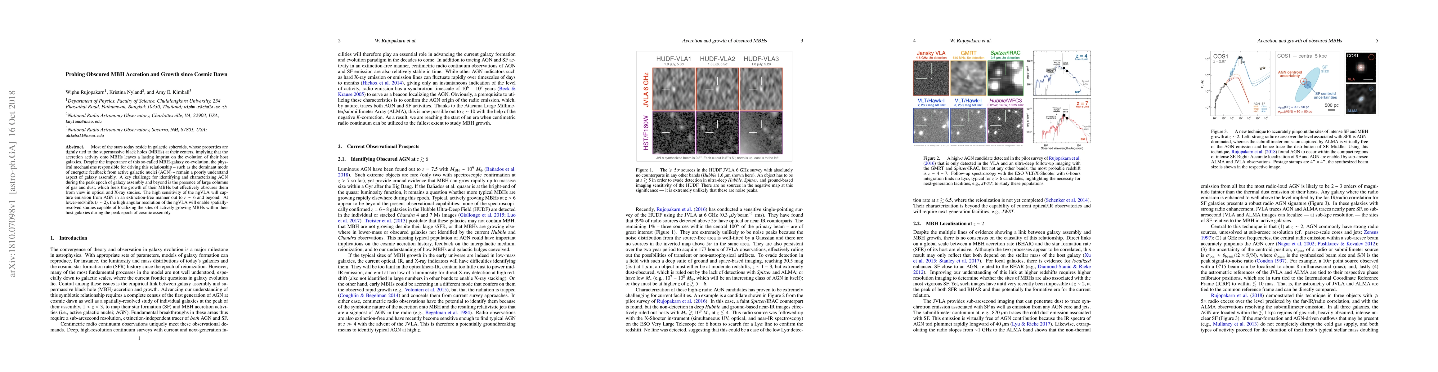 Thumbnail for Science with an ngVLA: Probing Obscured MBH Accretion and Growth since
  Cosmic Dawn