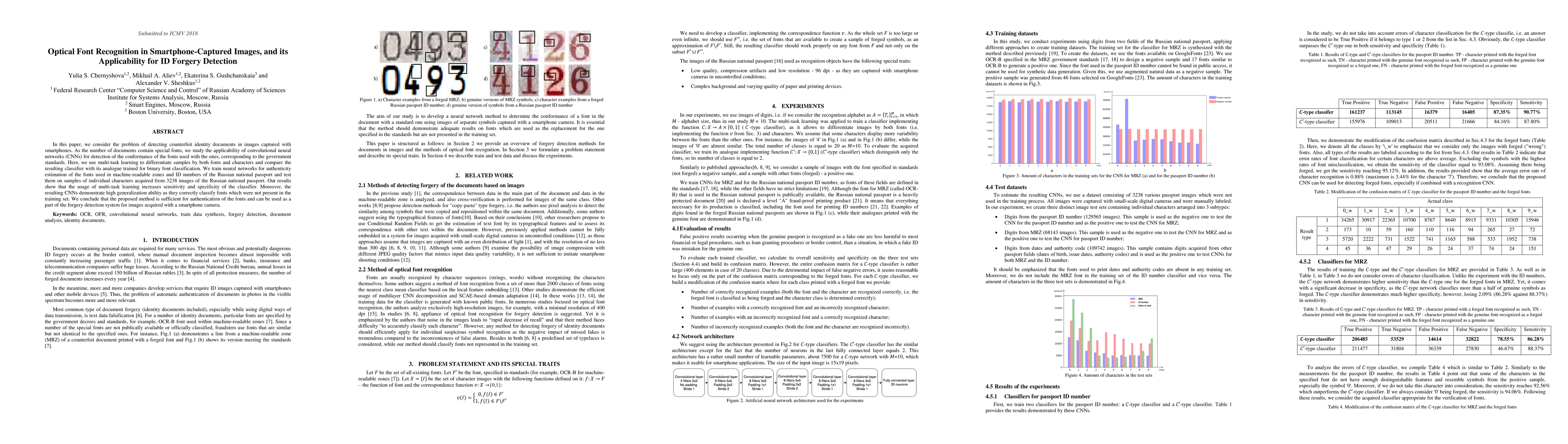 Thumbnail for Optical Font Recognition in Smartphone-Captured Images, and its
  Applicability for ID Forgery Detection