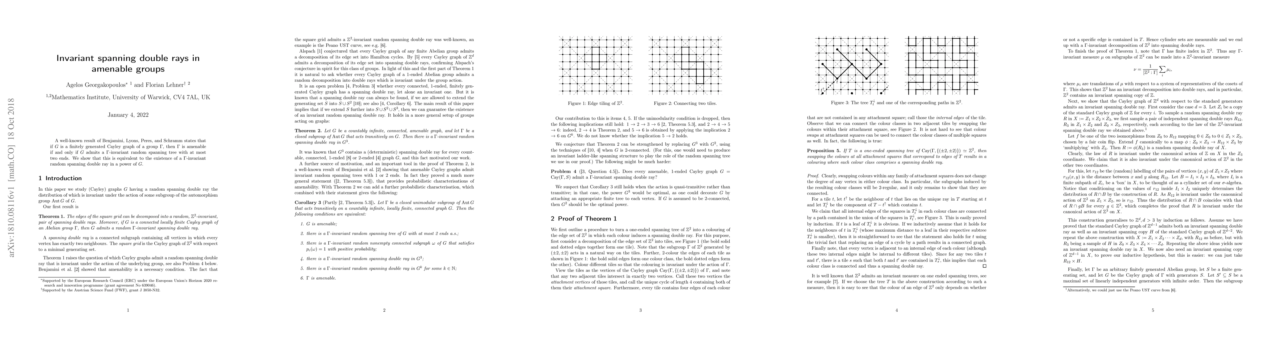 Thumbnail for Invariant spanning double rays in amenable groups