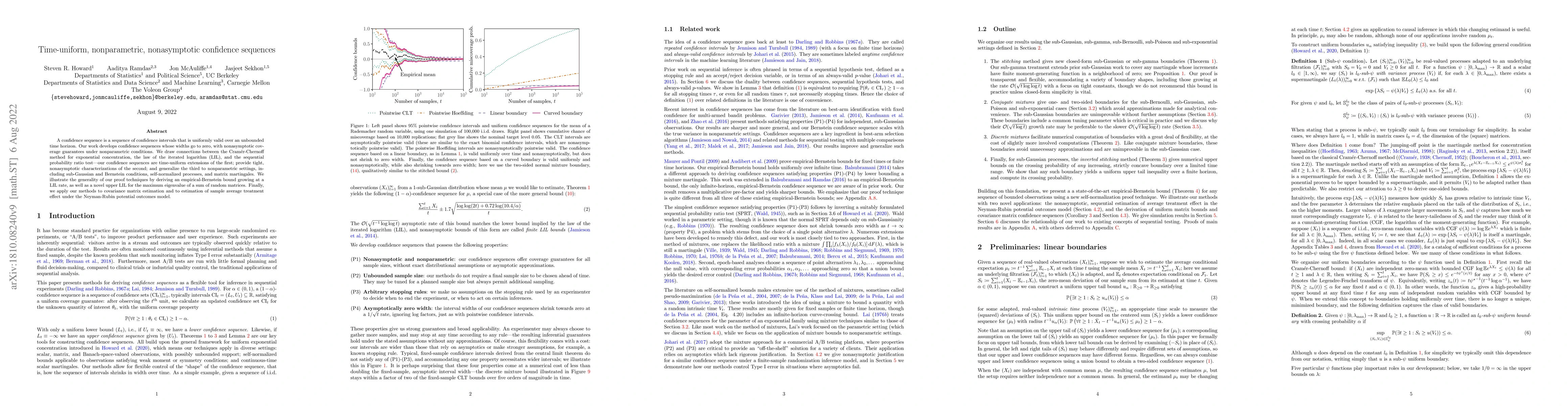 Thumbnail for Time-uniform, nonparametric, nonasymptotic confidence sequences