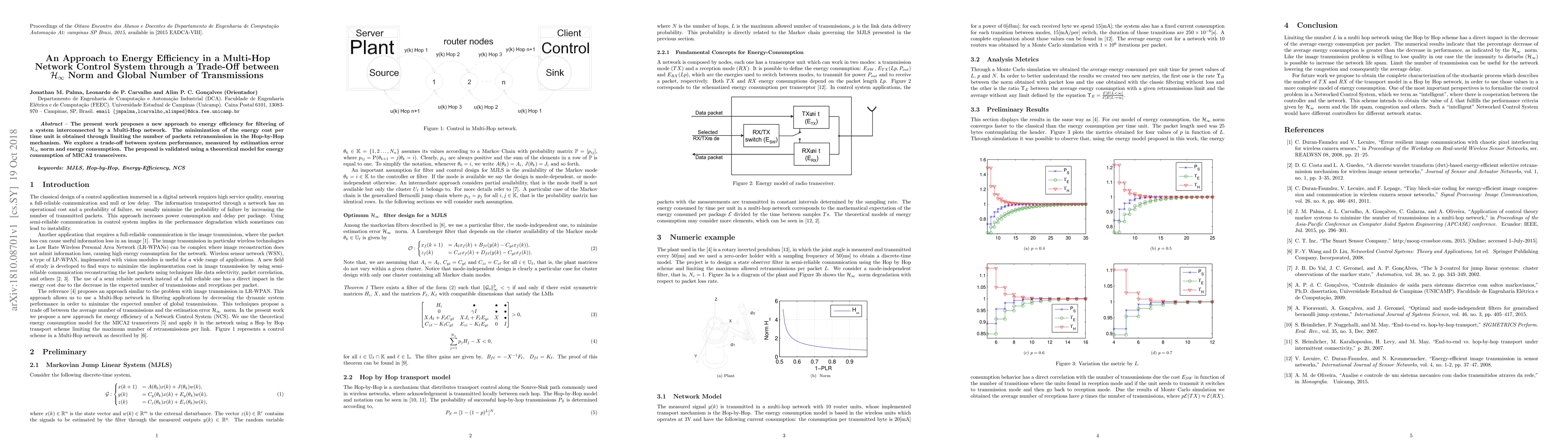 Thumbnail for An Approach to Energy Efficiency in a Multi-Hop Network Control System
  through a Trade-Off between H-inf Norm and Global Number of Transmissions