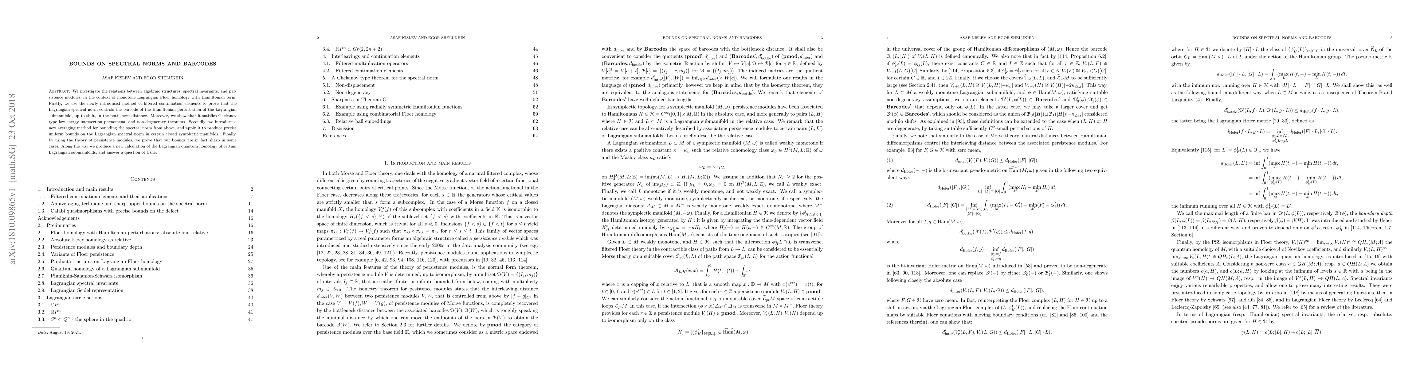 Thumbnail for Bounds on spectral norms and barcodes
