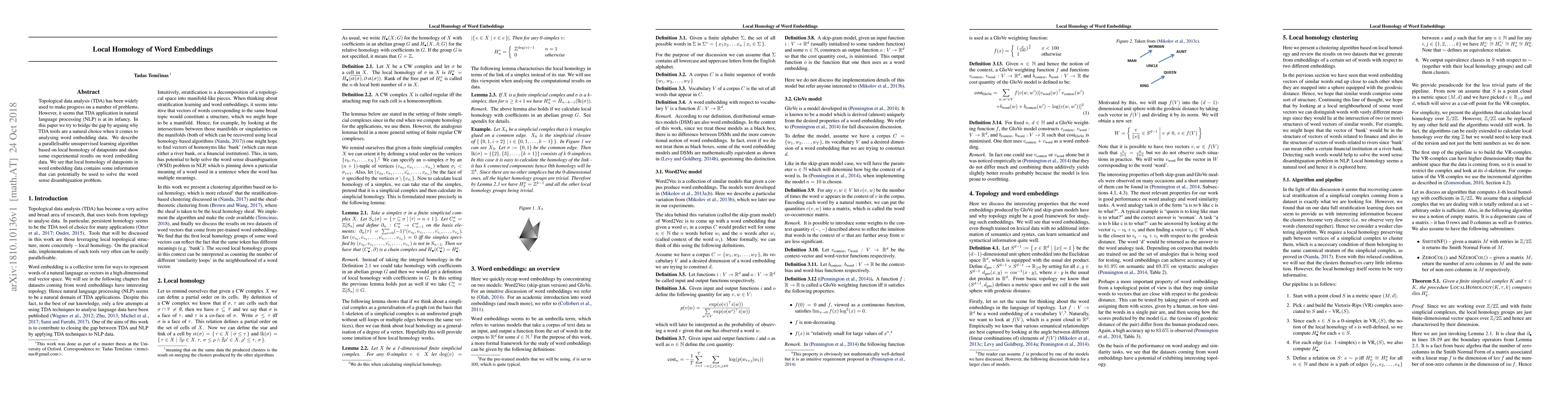 Thumbnail for Local Homology of Word Embeddings
