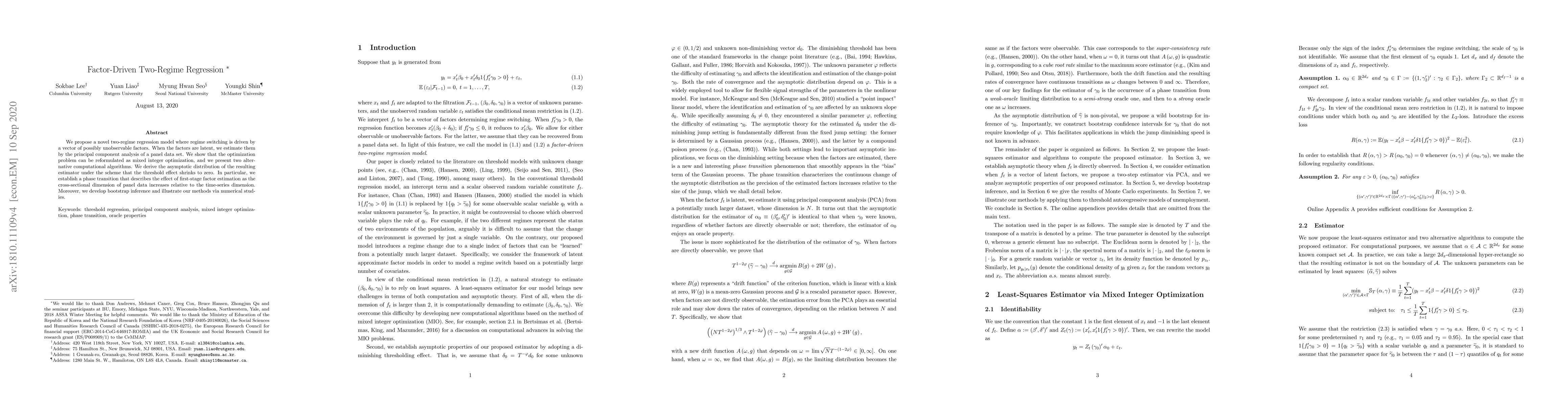 Thumbnail for Factor-Driven Two-Regime Regression