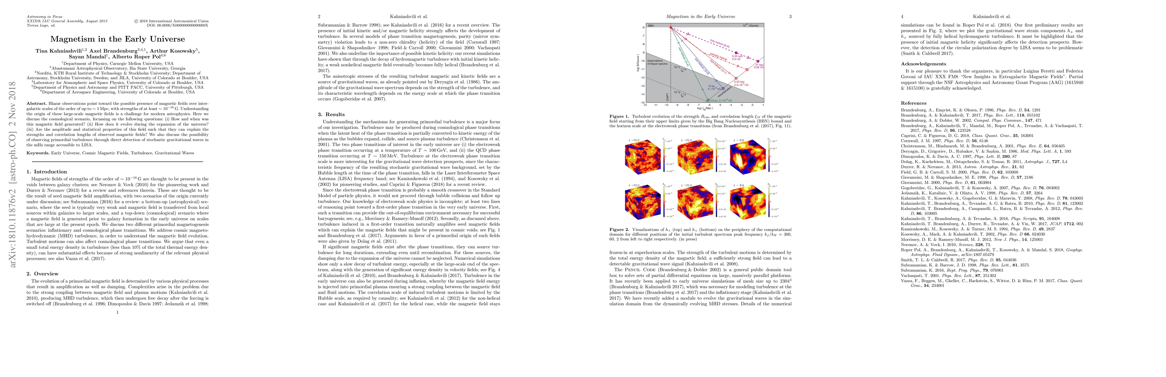 Thumbnail for Magnetism in the Early Universe