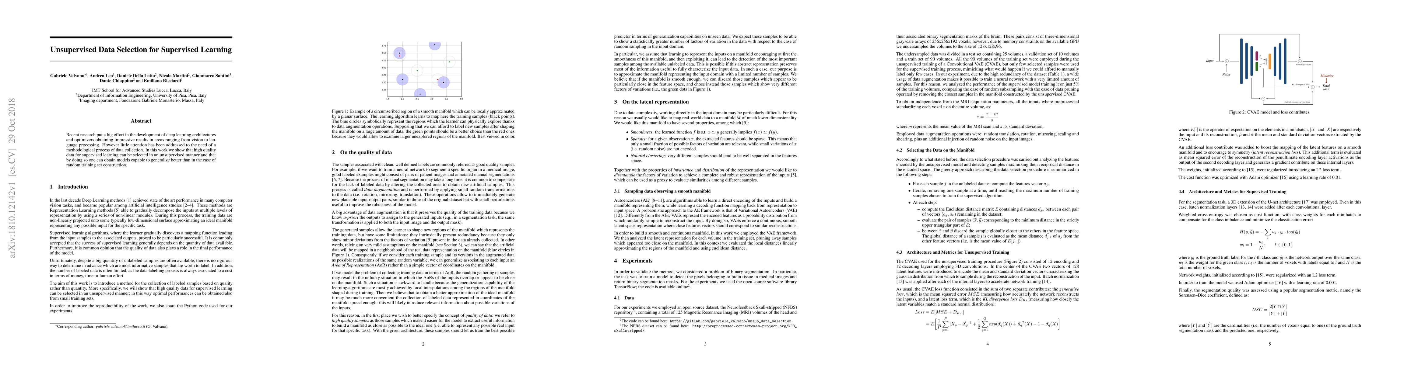 Thumbnail for Unsupervised Data Selection for Supervised Learning