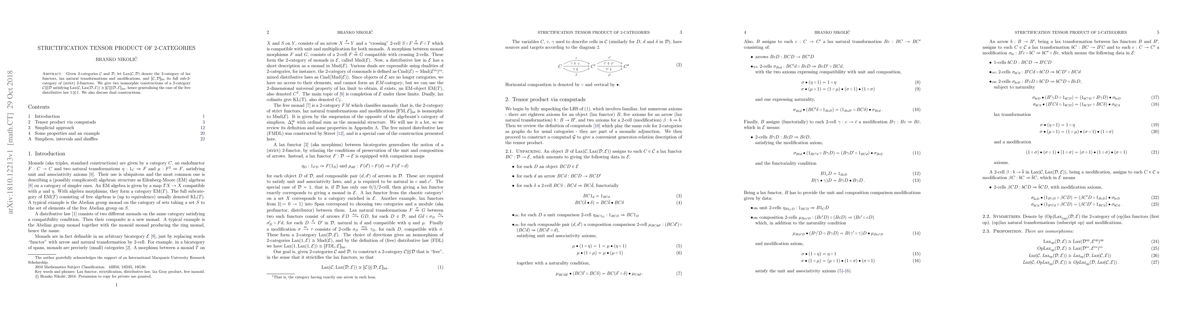 Thumbnail for Strictification tensor product of 2-categories
