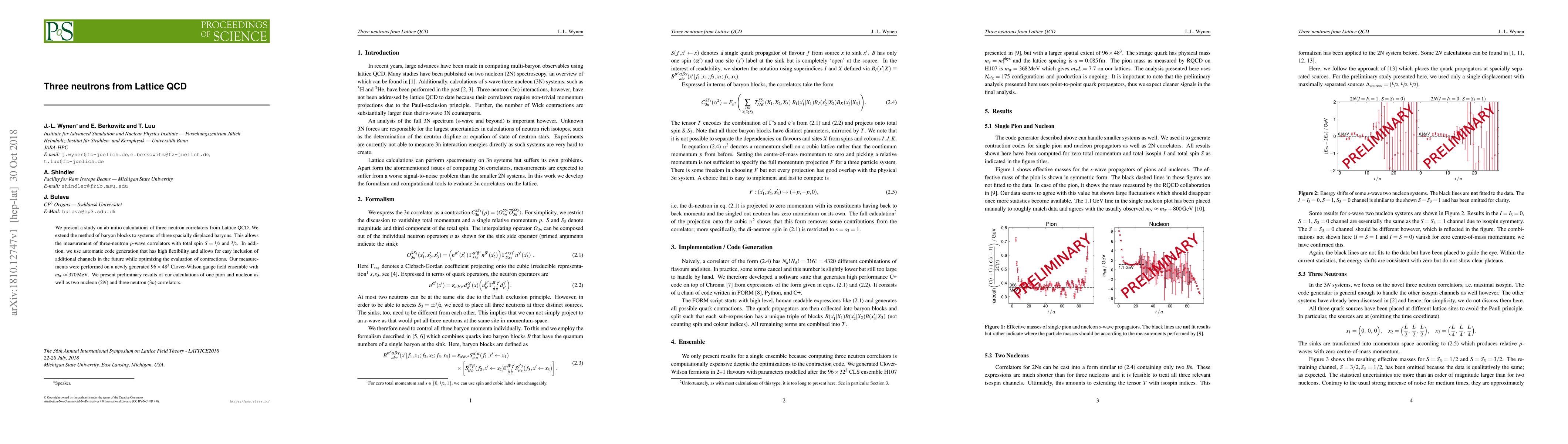 Thumbnail for Three neutrons from Lattice QCD