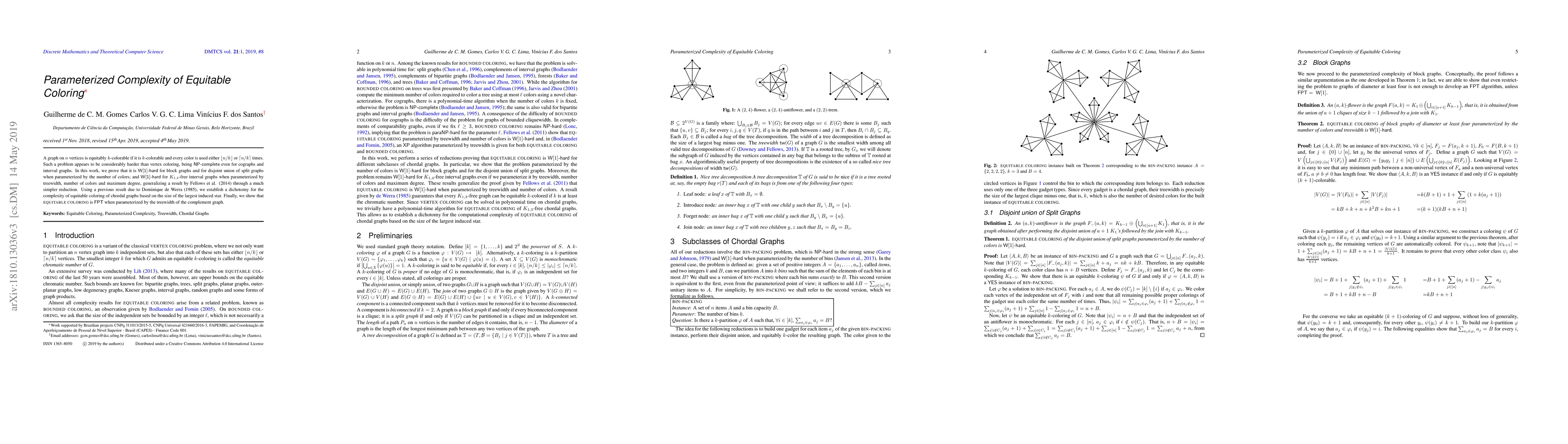 Thumbnail for Parameterized Complexity of Equitable Coloring