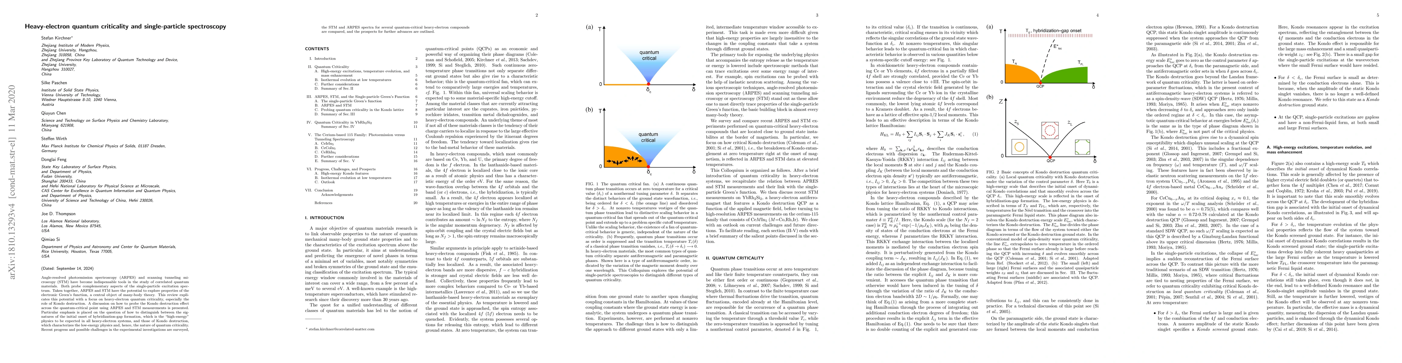 Thumbnail for Heavy-electron quantum criticality and single-particle spectroscopy