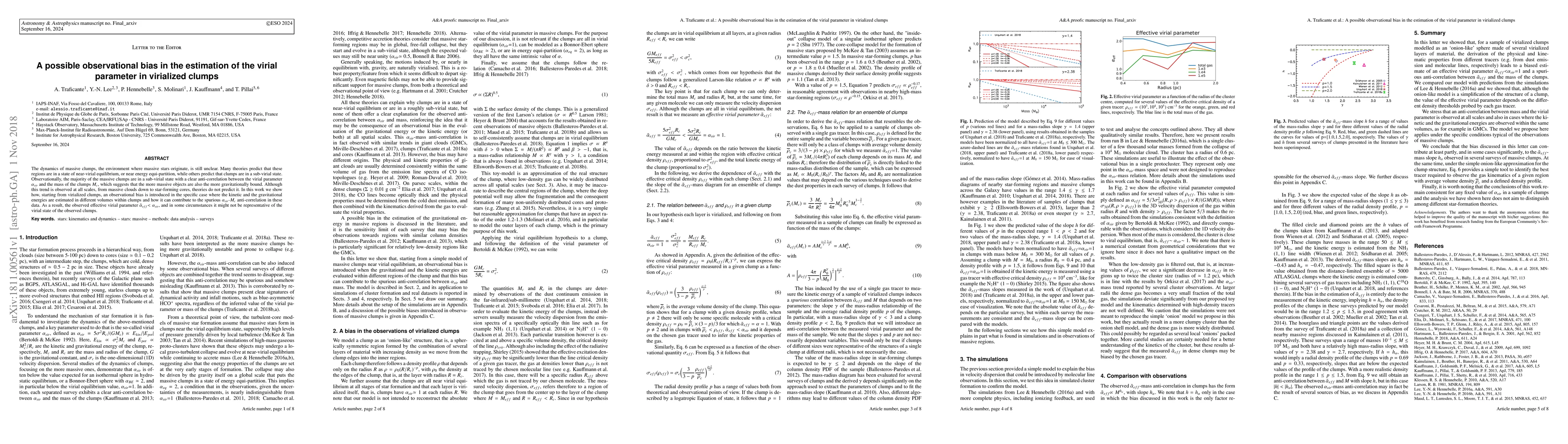 Thumbnail for A possible observational bias in the estimation of the virial parameter
  in virialized clumps