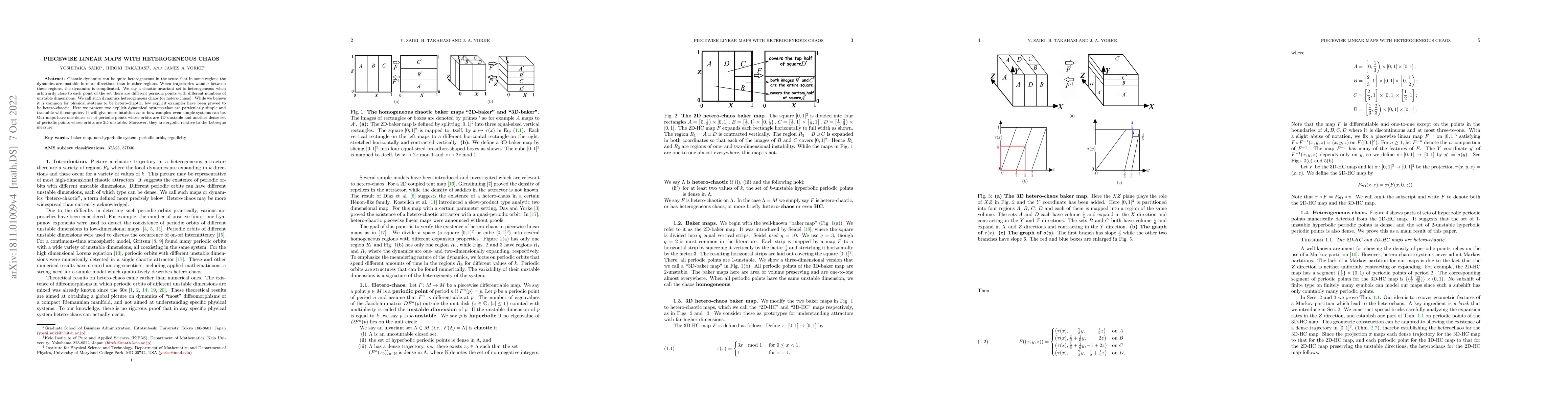 Thumbnail for Piecewise-linear maps with heterogeneous chaos