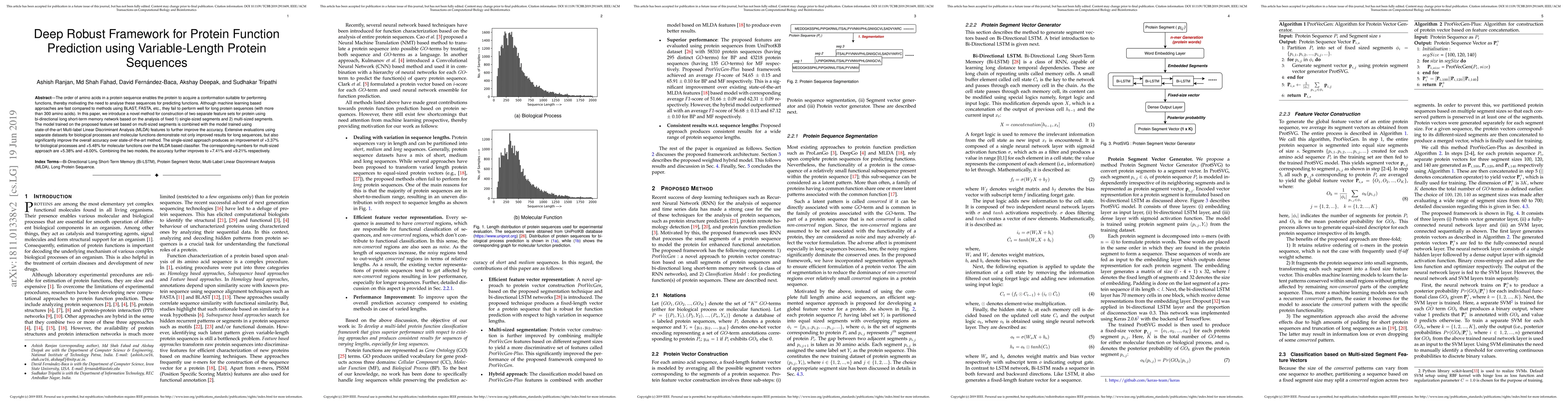 Thumbnail for Deep Robust Framework for Protein Function Prediction using
  Variable-Length Protein Sequences