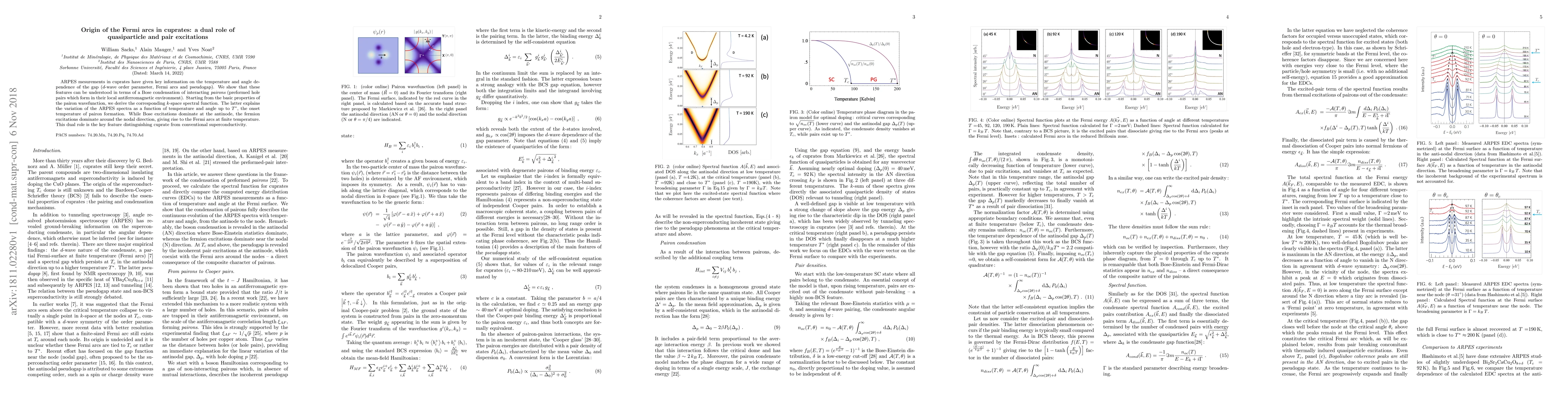 Thumbnail for Origin of the Fermi arcs in cuprates: a dual role of quasiparticle and
  pair excitations