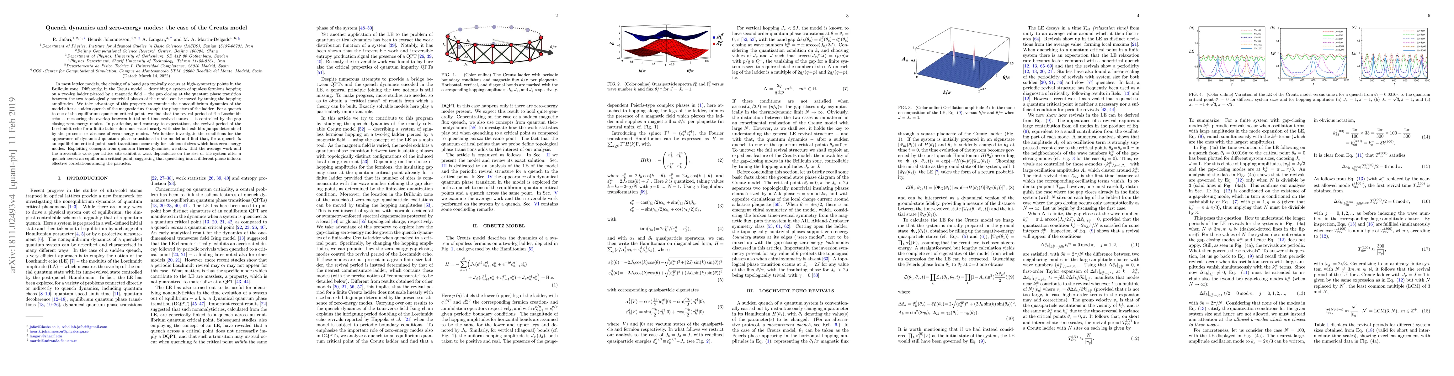 Thumbnail for Quench dynamics and zero-energy modes: the case of the Creutz model