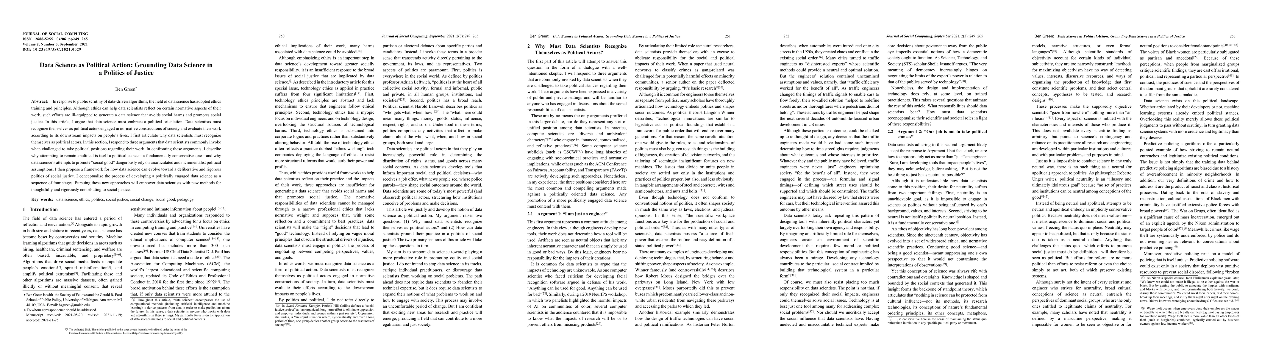 Thumbnail for Data Science as Political Action: Grounding Data Science in a Politics
  of Justice