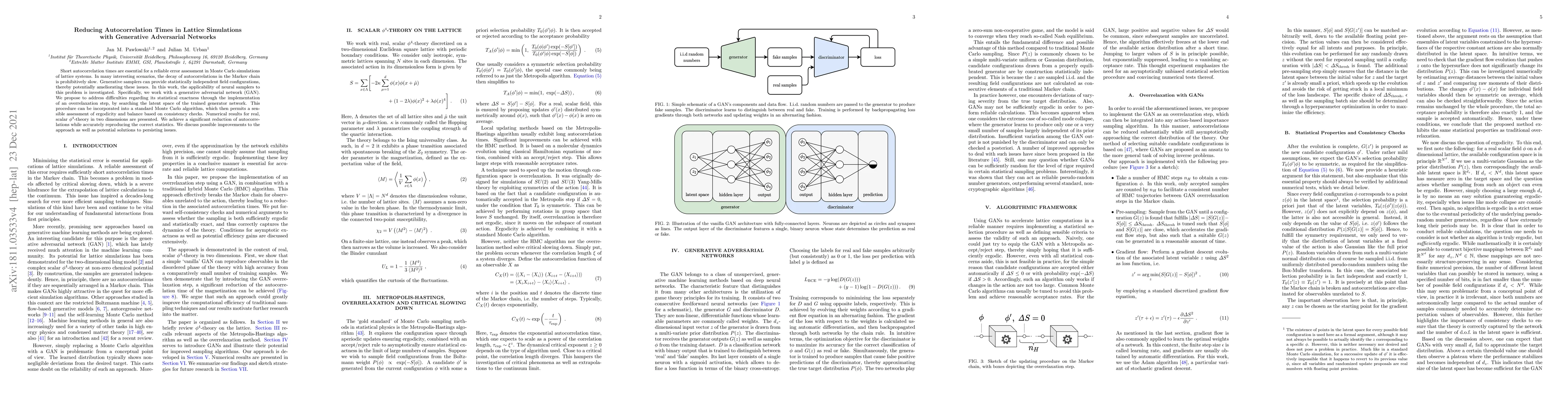 Thumbnail for Reducing Autocorrelation Times in Lattice Simulations with Generative
  Adversarial Networks