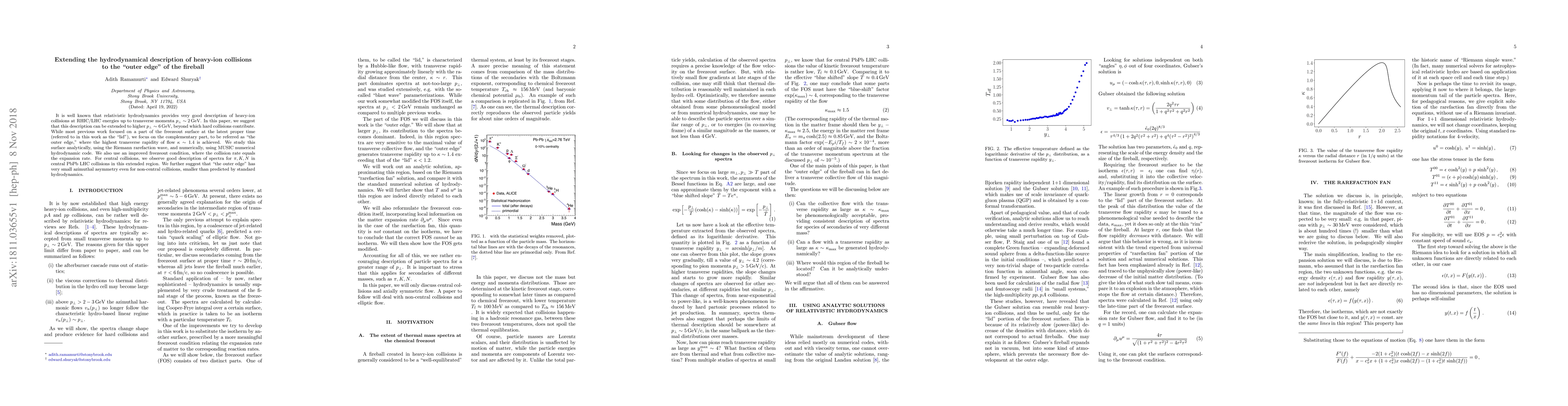 Thumbnail for Extending the hydrodynamical description of heavy-ion collisions to the
  "outer edge" of the fireball