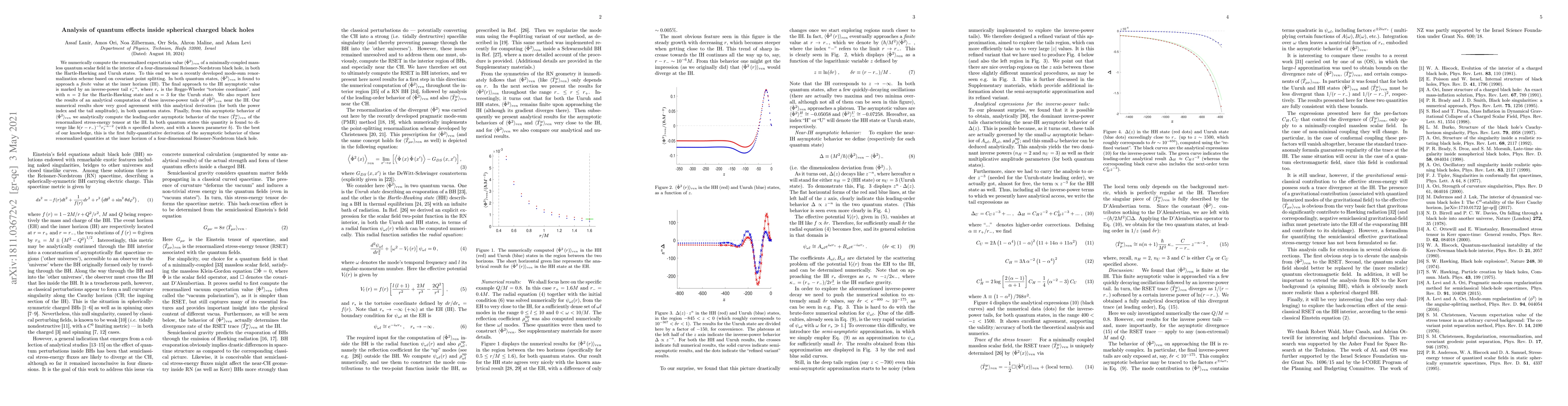 Thumbnail for Analysis of quantum effects inside spherical charged black holes
