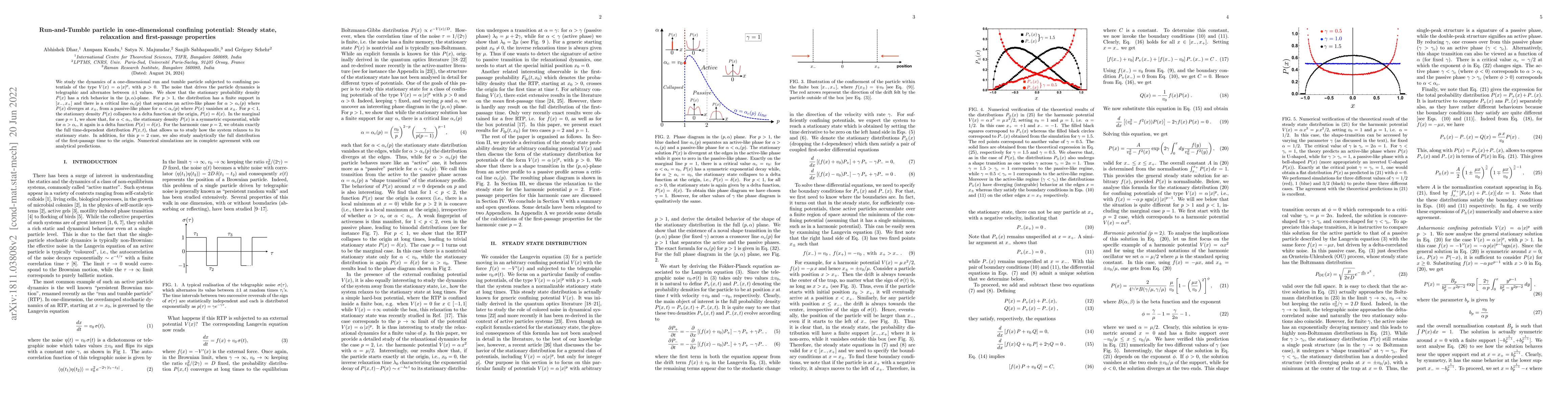 Thumbnail for Run-and-tumble particle in one-dimensional confining potential: Steady
  state, relaxation and first passage properties