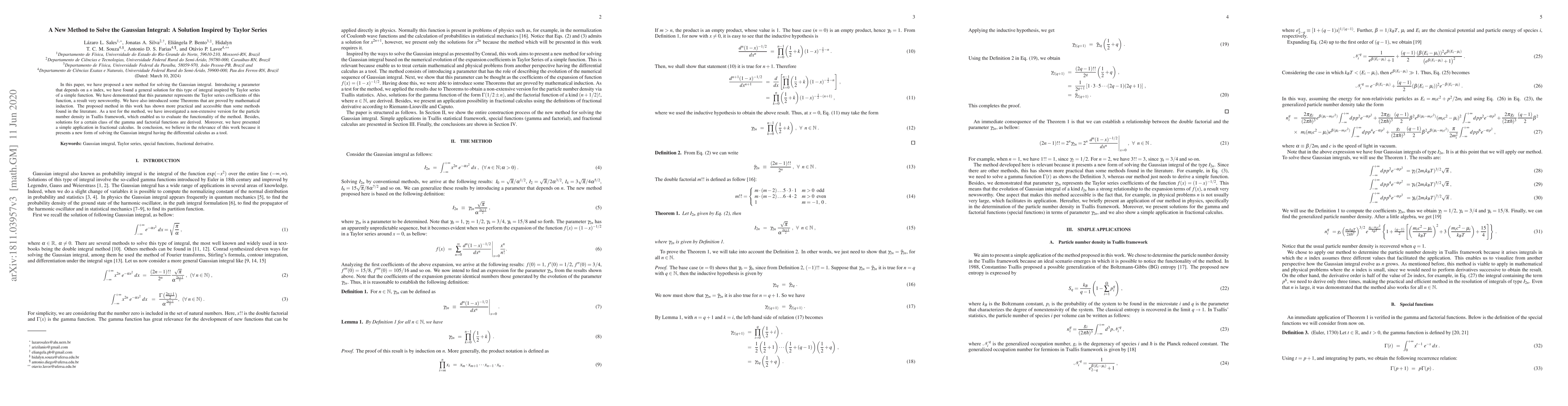 Thumbnail for An alternative method for solving the Gaussian integral