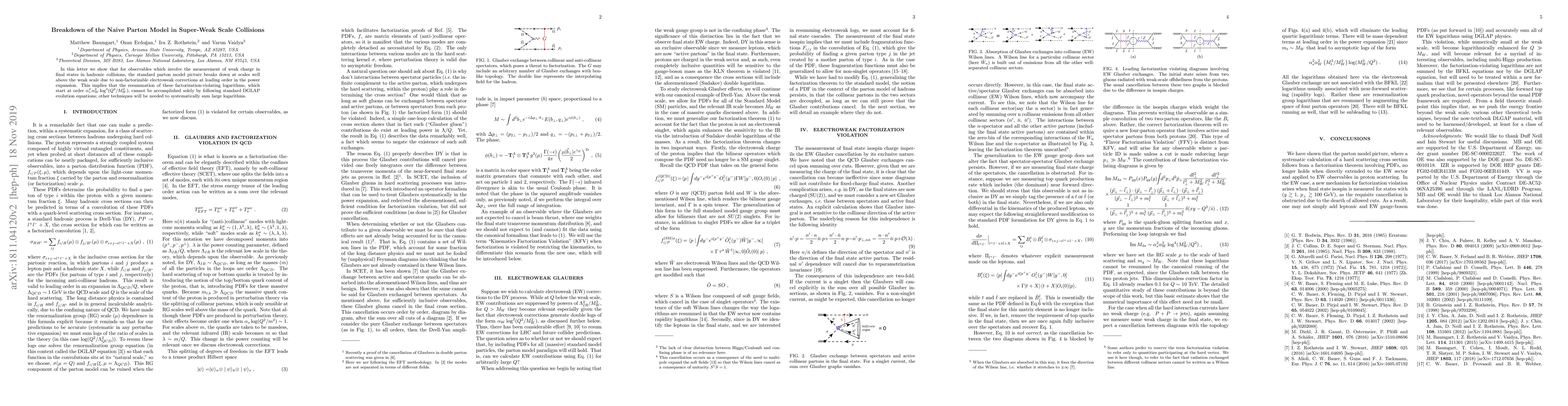 Thumbnail for Breakdown of the naive parton model in super-weak scale collisions