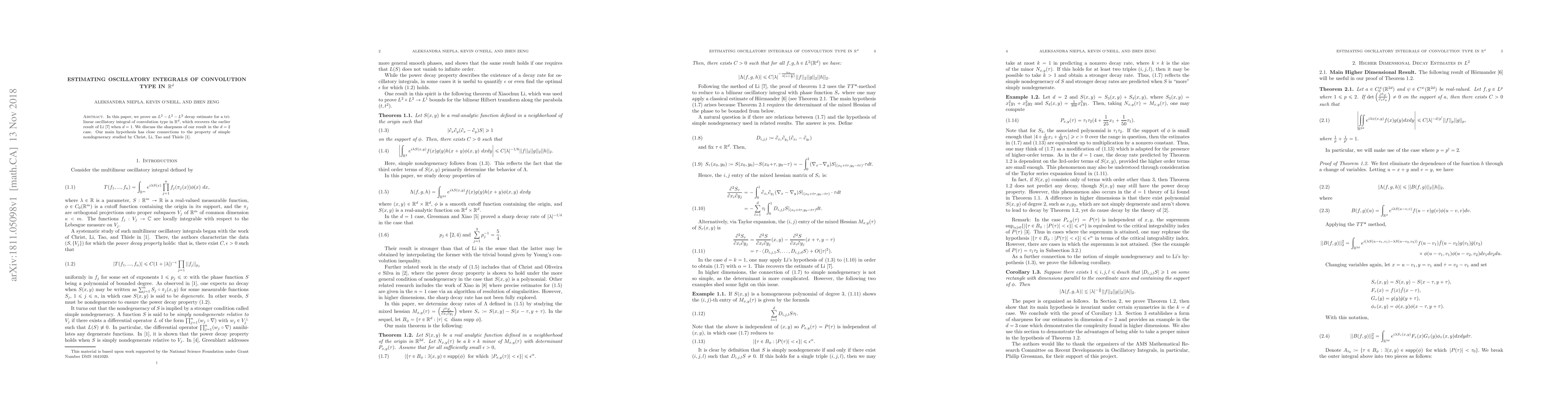 Thumbnail for Estimating Oscillatory Integrals of Convolution Type in $\mathbb{R}^d$