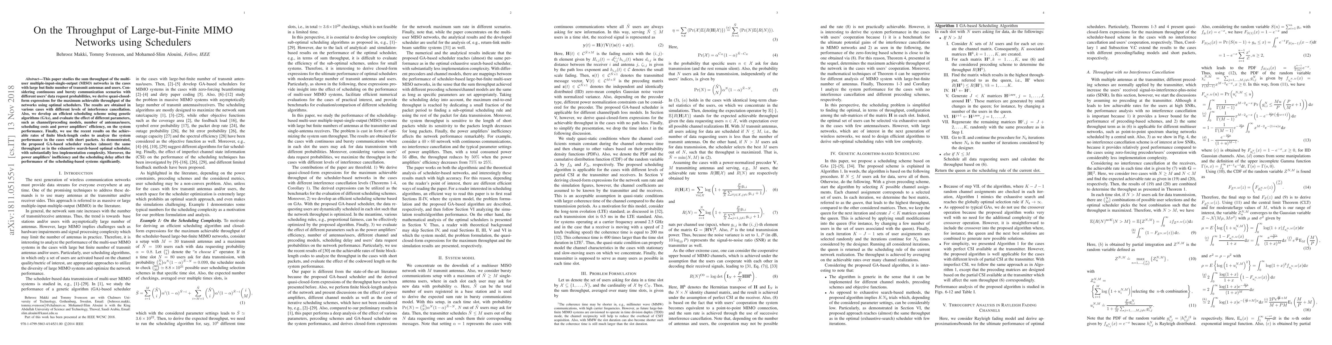 Thumbnail for On the Throughput of Large-but-Finite MIMO Networks using Schedulers